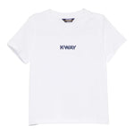 K-Way T-Shirt Girocollo Tinta Unita con Logo per Neonato K11613W BIANCO K-WAY 