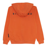 John Richmond Felpa Tinta Unita con Zip E Cappuccio per Bambino RBP25004FEJX ARANCIONE JOHN RICHMOND 