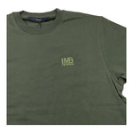 I'M BRIAN t-shirt girocollo tinta unita con logo Verde per Bambino TS3142JXX VERDE I'M BRIAN 
