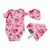 Diesel Set 3 Pezzi Body-Bevetta-Cappello per Neonata N00027F ROSA DIESEL 