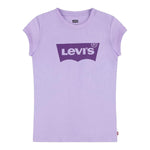 Levi'S T-Shirt Tinta Unita Girocollo con Stampa per Bambina 4E4234 LILLA LEVI'S 