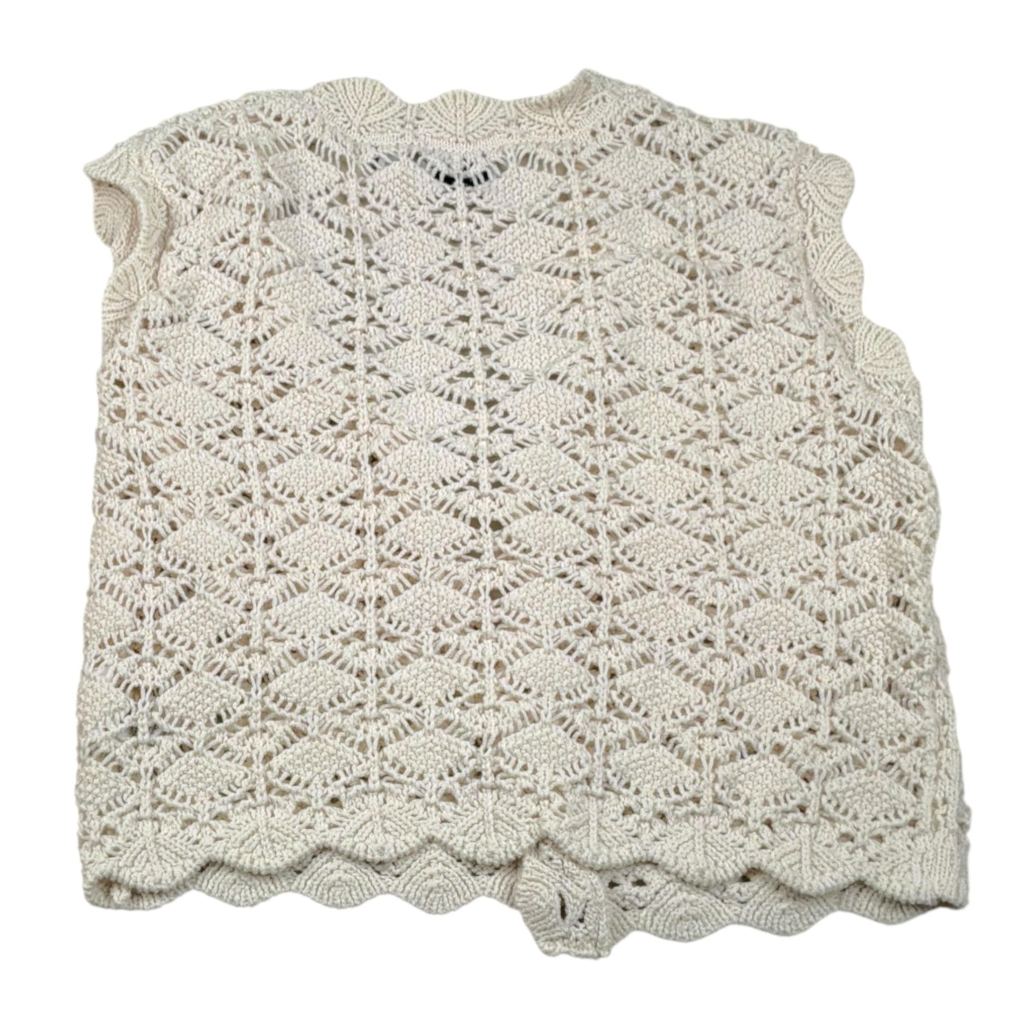 Pepe Feamo Gilet con Bottoni Ricamato per Bambina PG701111 PANNA PEPE FEAMO 