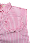Vicolo Camicia Giromanica tinta unita con Taschino Rosa per Bambina 3146C0779 ROSA VICOLO 