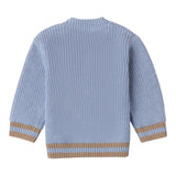 MINI BANDA maglia tinta unita con profili in contrasto Azzurro per Neonato 3A669X AZZURRO MINI BANDA 