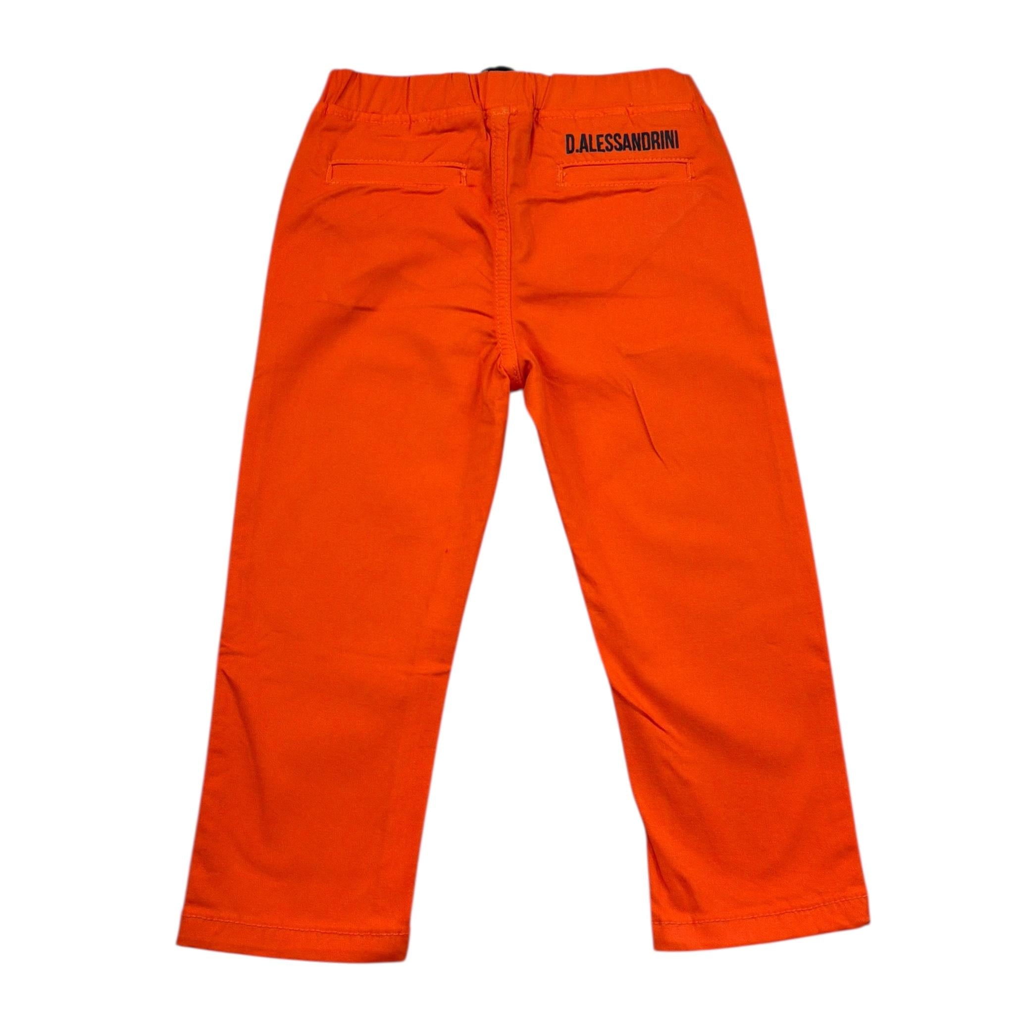 Daniele Alessandrini Pantalone Tinta Unita con Elastico In Vita per Neonato 1295P00206 ARANCIONE DANIELE ALESSANDRINI 