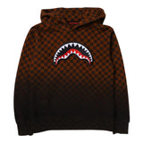 Sprayground Felpa Chiusa con Cappuccio Fantasia Quadri per Bambino SPY937 MARRONE SPRAYGROUND 