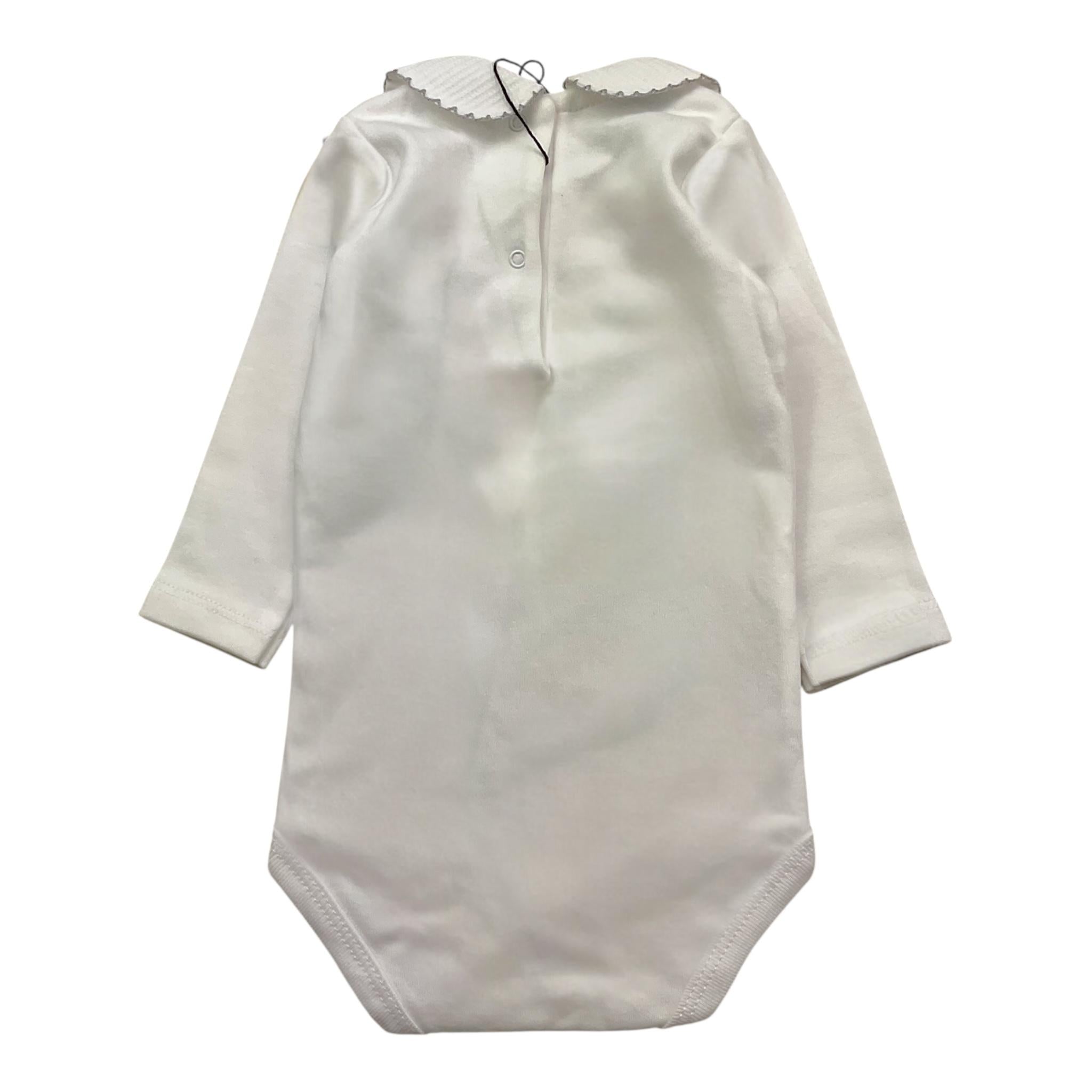 BABIDU body tinta unita con colletto Bianco per Neonata BDAZ BIANCO BABIDU 