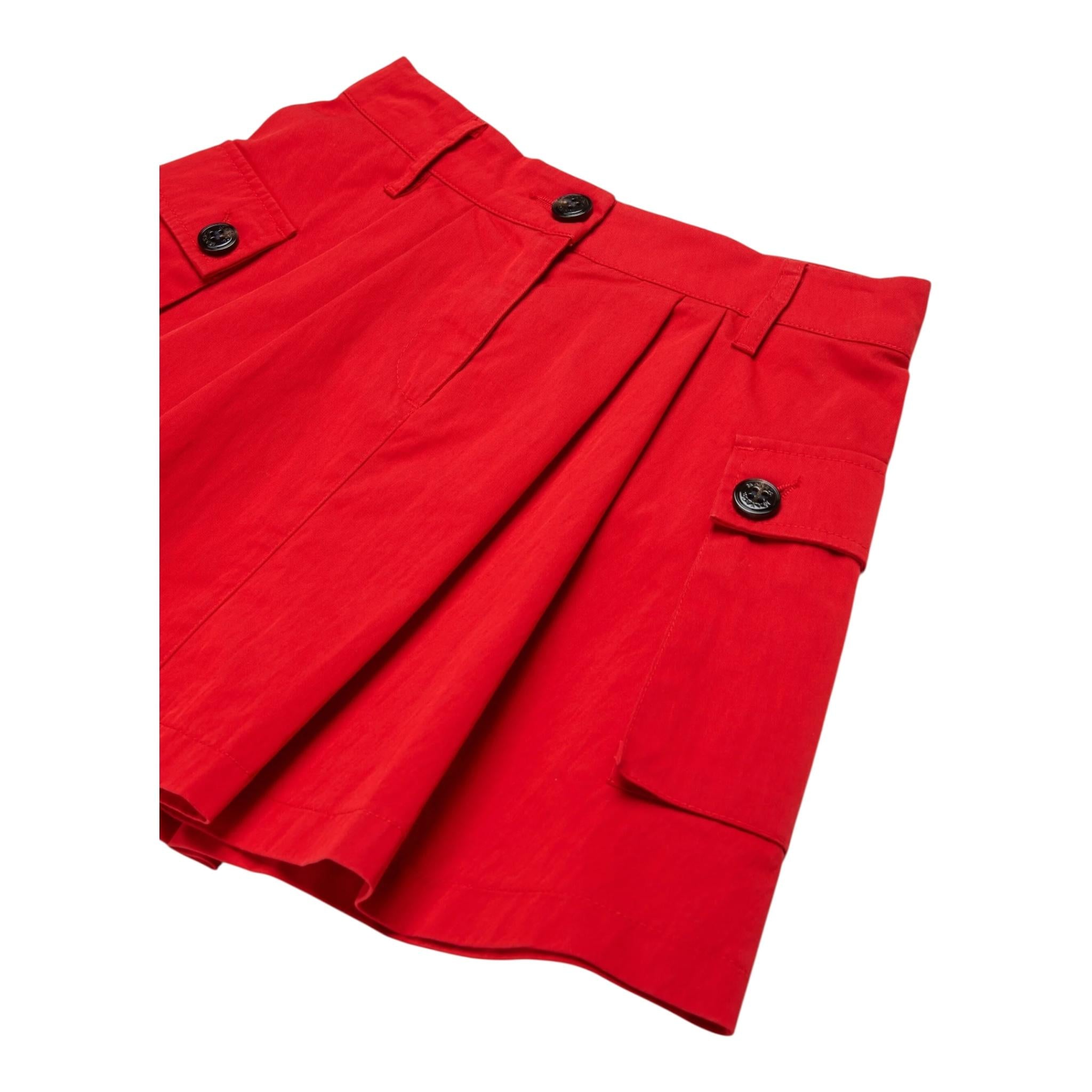 Max&Co. Gonna Tinta Unita con Tasche per Bambina MX0132 ROSSO MAX&Co. 