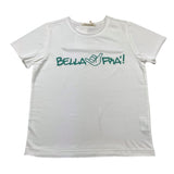 Zhoe & Tobiah T-Shirt Girocollo Tinta Unita Con Stampa Bianco Per Bambino