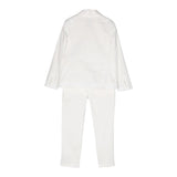 Fay Completo 2 Pezzi Giacca-Pantalone Tinta Unita per Bambino FU3P40 BIANCO FAY 
