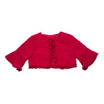 Sarabanda Coprispalle Tinta Unita con Rouches per Bambina 0J251 FUXIA SARABANDA 