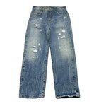 John Richmond Jeans Tinta Unita con Strappi per Bambina RGP26221JE AZZURRO JOHN RICHMOND 