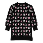 JOHN RICHMOND abito manica lunga in maglia con stampa stelle Nero per Neonata RGA24004VEX NERO JOHN RICHMOND 