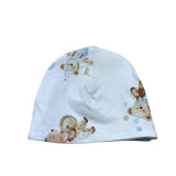 Le Bebe' Cappello Tinta Unita con Stampa per Neonato LBB5268 BIANCO LE BEBE' 