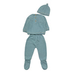 MAYORAL completo 3pz maglia-ghettina-cappello tinta unita Verde per Neonato 2511 VERDE MAYORAL 