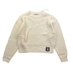 PATRIZIA PEPE maglia girocollo tinta unita Panna per Bambina 7K0049X PANNA PATRIZIA PEPE 