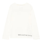 DOU DOU t-shirt girocollo tinta unita cn stampa in contrasto Panna per Bambino DV8P00X PANNA DOU DOU 