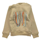 STAY STREET felpa tinta unita con cappuccio e stampa Beige per Neonato 14918 BEIGE STAY STREET 