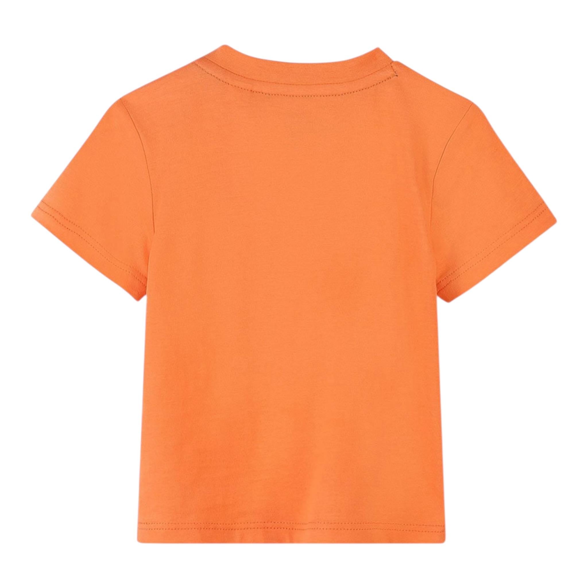 Timberland T-Shirt Girocollo Tinta Unita con Stampa per Neonato T60508 ARANCIONE TIMBERLAND 