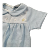 Babidu Pagliaccetto Mezza Manica Tinta Unita per Neonato 31330 AZZURRO BABIDU 