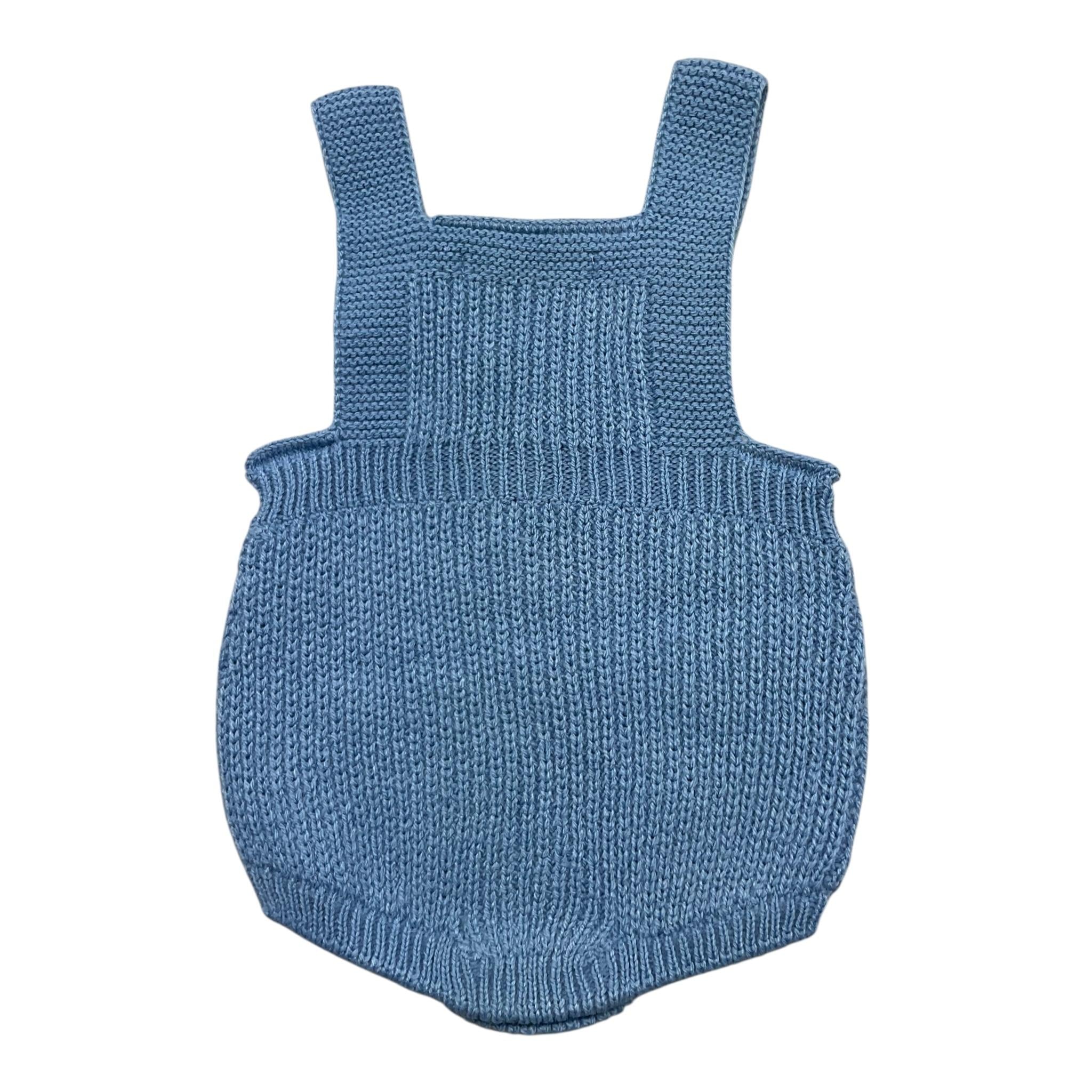 BABIDU salopette tinta unita con bottoni Azzurro per Neonato 30682 AZZURRO BABIDU 