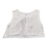 Babyvip Gilet Tinta Unita Traforato per Neonata T1564 PANNA BABYVIP 