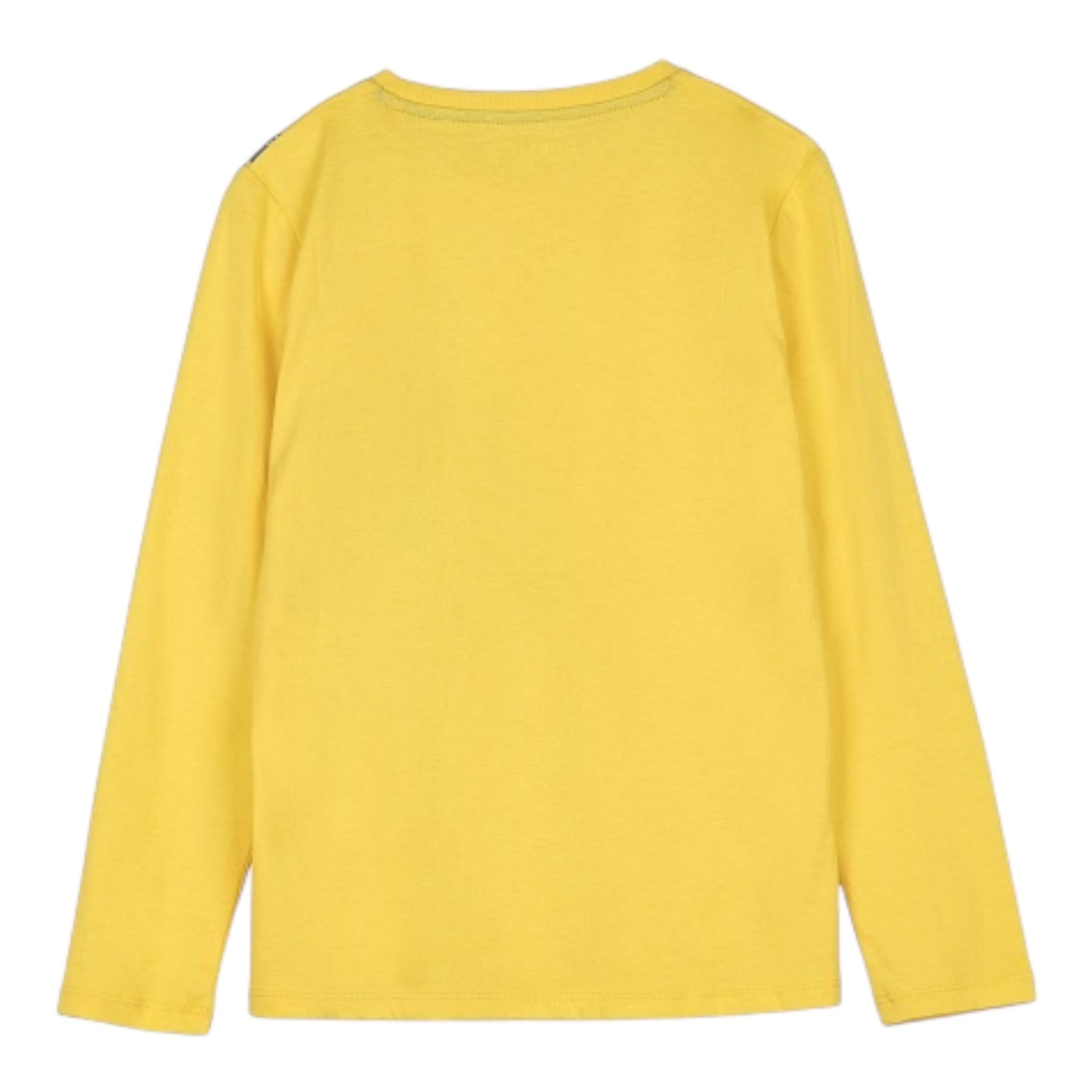 GUESS shirt girocollo tinta unita con stampa logo Giallo per Bambino L4YI36K8HM4 GIALLO GUESS 