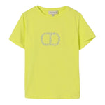 Twinset T-Shirt Girocollo Tinta Unita con Stampa per Neonata 251GJ2485X GIALLO TWINSET 