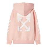OFF-WHITE felpa chiusa con cappuccio tinta unita Rosa per Bambina OGBB002 ROSA OFF-WHITE 