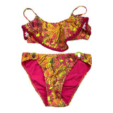 4Giveness Costume 2Pz Tinta Unita Con Fantasia Fascia-Slip Rosa Per Bambina