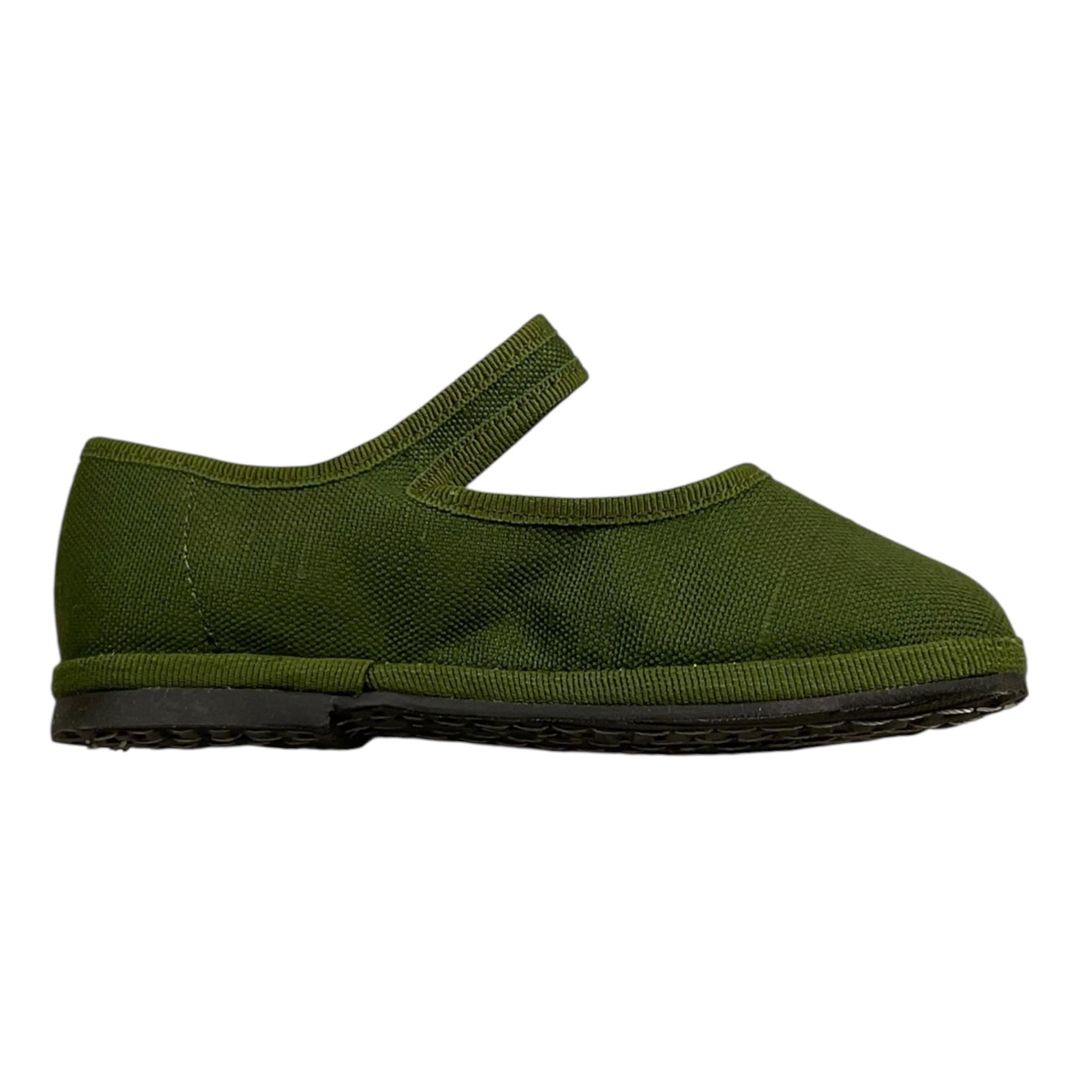 Bimbi Boutique Ballerine Tinta Unita con Fibia per Neonata 49680 VERDE BIMBI BOUTIQUE 