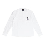 Refrigiwear Camicia Tinta Unita con Collo Coreano per Bambino RW237 BIANCO REFRIGIWEAR 