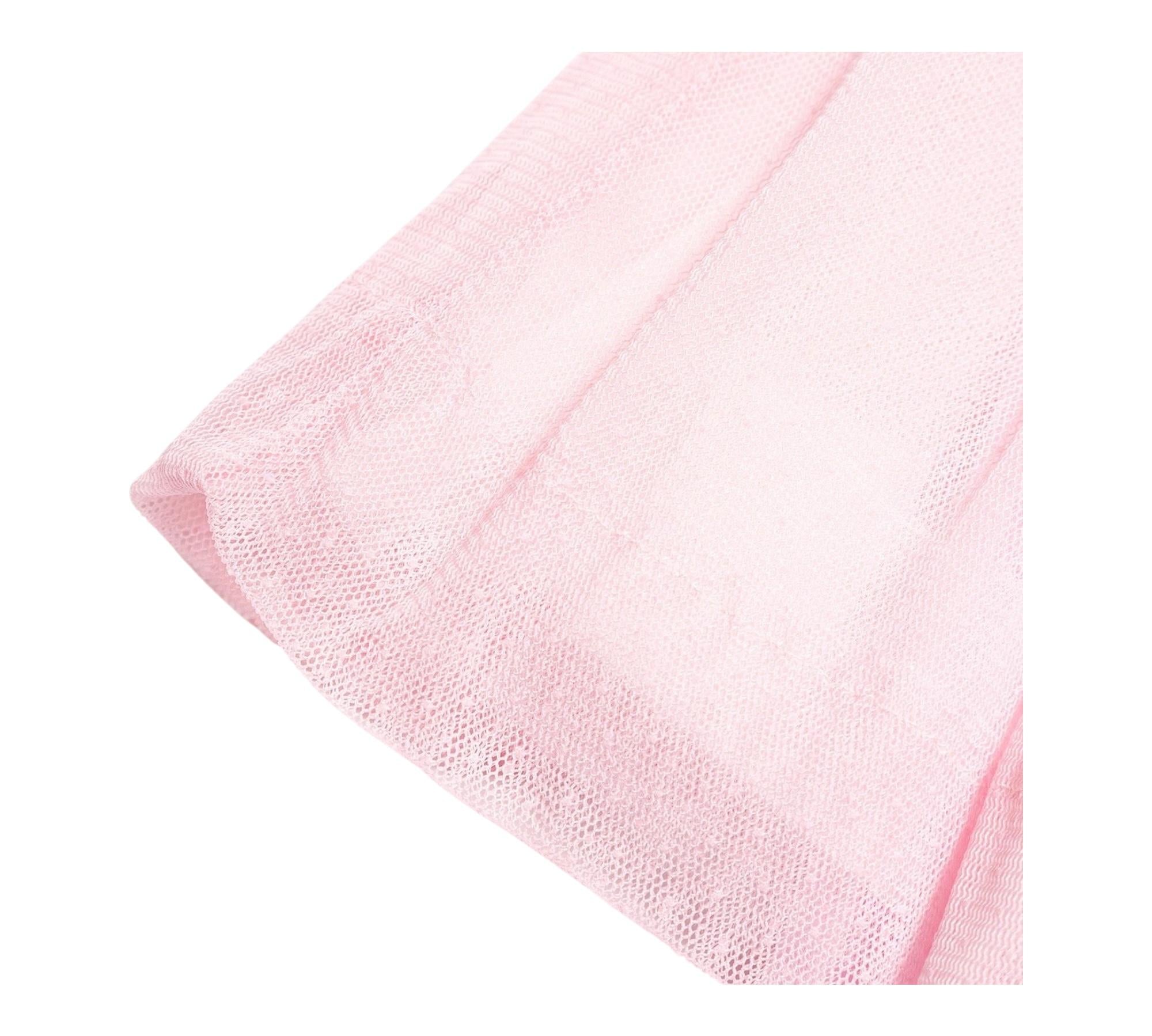 Monnalisa Abito Giromanica Tinta Unita In Tulle per Bambina 199906 ROSA MONNALISA 