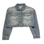 Liu Jo Giubbino In Denim Tinta Unita per Bambina GA5180 AZZURRO LIU JO 