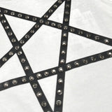 John Richmond Canotta Girocollo Tinta Unita con Borchie per Bambina RGP26099CN BIANCO JOHN RICHMOND 