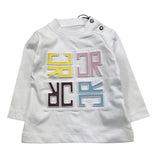 JOHN RICHMOND shirt girocollo tinta unita con stampa in contrasto Bianco per Neonata RIA25089TS BIANCO JOHN RICHMOND 