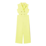 Twinset Tuta Tinta Unita Giromanica per Bambina 251GJ2QN4 GIALLO FLUO TWINSET 