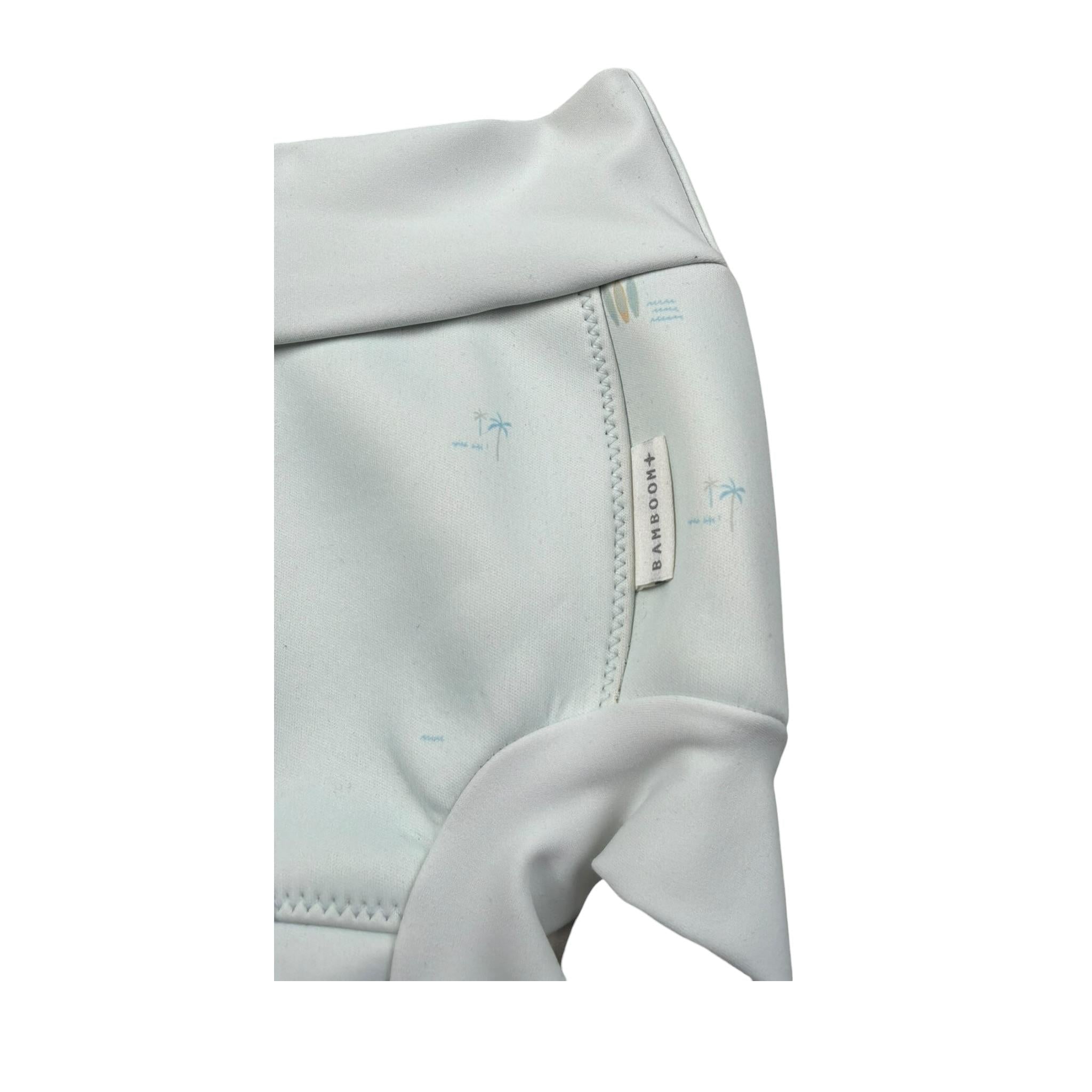 Bamboom+Babies Costume Pannolino Contenitivo Tinta Unita con Stampa per Neonato 7211 AZZURRO BAMBOOM+BABIES 