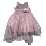 Bella Brilli Abito Cerimonia Giromanica tinta unita Rosa per Bambina BB702365 ROSA BELLA BRILLI 