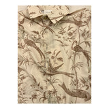 Yes London Camicia Tinta Unita Con Fantasia  Beige Per Bambino