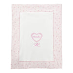 Monnalisa Coperta Tinta Unita con Stampa per Neonata 35D002 BIANCO MONNALISA 