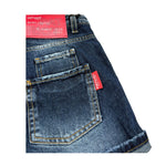 Patriot Bermuda In Denim Tinta Unita con Girovita Regolabile per Bambino PJS2SPCK42 BLU PATRIOT 