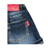 Patriot Bermuda In Denim Tinta Unita con Girovita Regolabile per Bambino PJS2SPCK42 BLU PATRIOT 