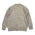 SAINT BARTH cardigan tinta unita con stampa Grigio per Bambina SYLVESTER GRIGIO SAINT BARTH 