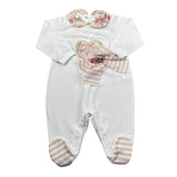 Marlu' Tutina Tinta Unita con Applicazioni per Neonata EP2914 BIANCO MARLU' 