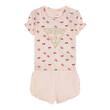 Guess Completo 2 Pezzi T-Shirt-Short Tinta Unita per Neonata A5GG03K6YW4 ROSA GUESS 