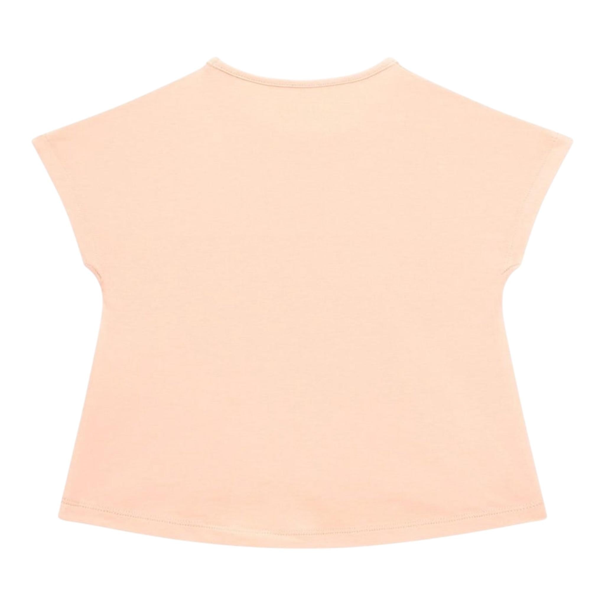 Guess T-Shirt Tinta Unita Girocollo con Stampa per Neonata K4GI01K6YW4 ROSA GUESS 