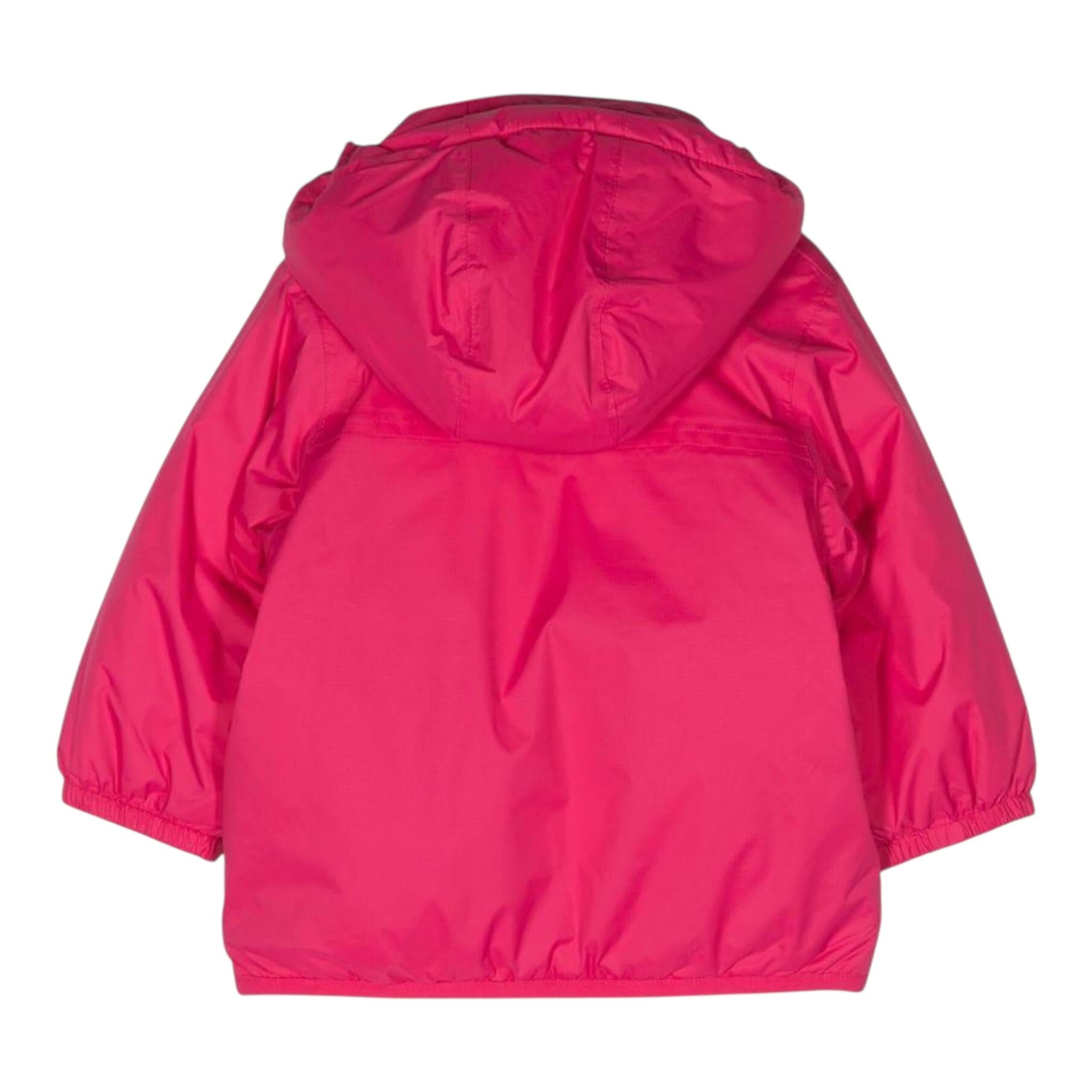 K-WAY giubbino tinta unita con cappuccio in contrasto Fuxia per Neonata K61157WAXX FUXIA K-WAY 