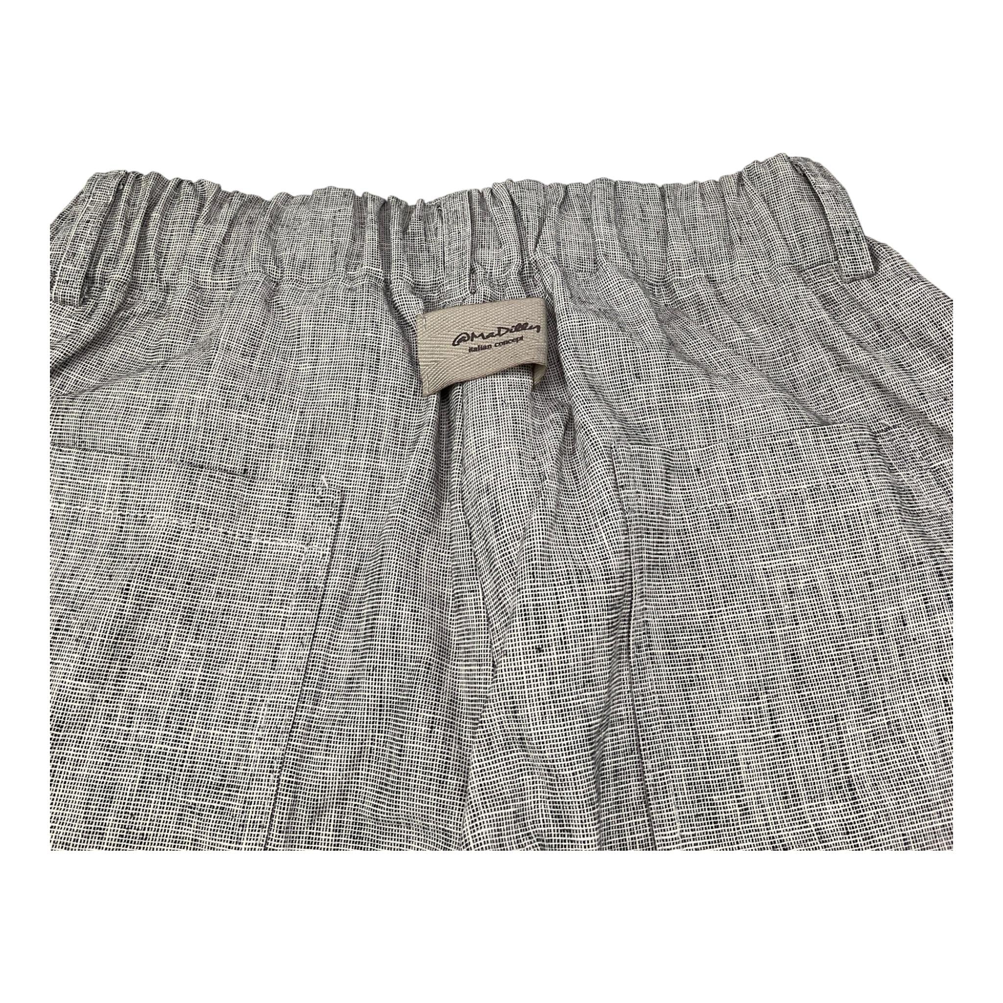 @Madilly Pantalone Tinta Unita Modello Palazzo per Bambina DOTTY GRIGIO @MADILLY 