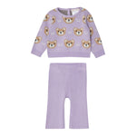 LIU JO completo 2 pezzi maglia-pantalone tinta unita Lilla per Neonata HF4052 LILLA LIU JO 